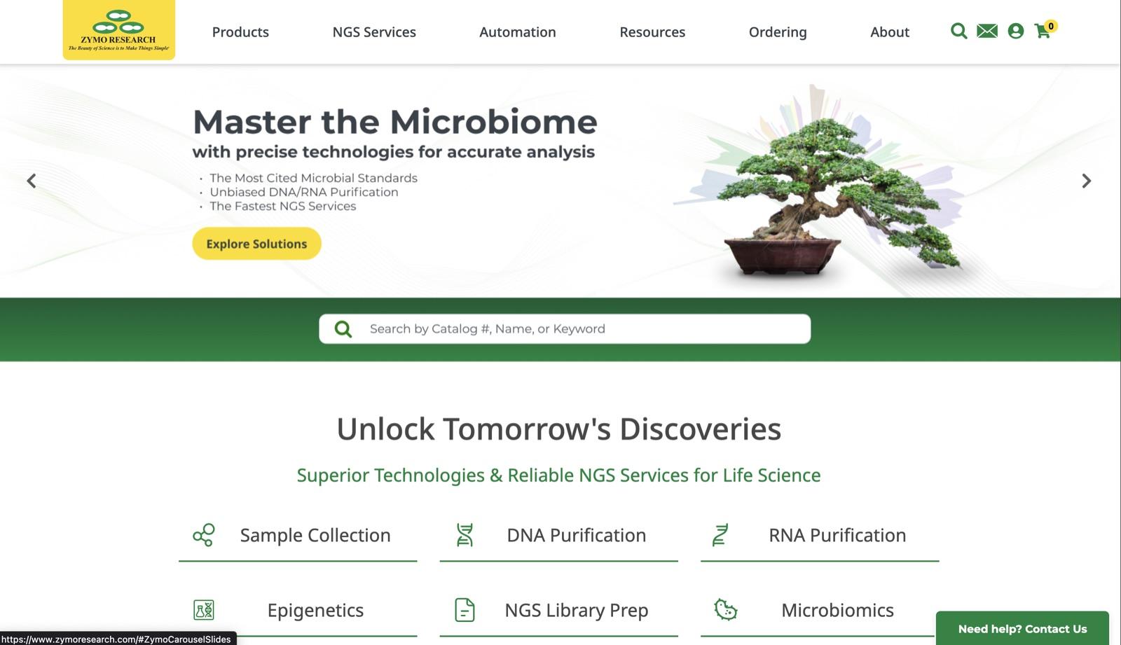 Zymo Research storefront